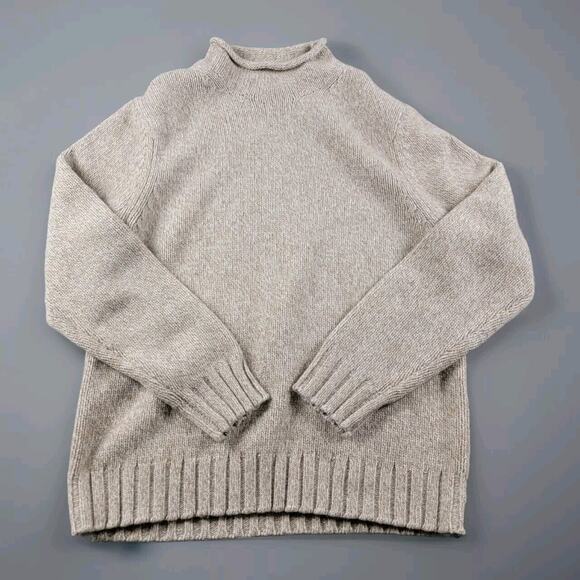 Todd Snyder Other - Todd Snyder Wool Knit Roll Neck Pullover Sweater size L Chalk Beige Long Sleeve